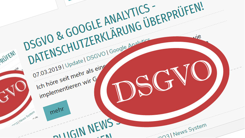DSGVO & Google Analytics - Datenschutzerklärung