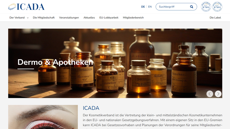 Kosmetikverband ICADA Zertifizierung & Vertretung - ICADA International cosmetic and device association Kosmetikverband ICADA Zertifizierung & Vertretung - ICADA International cosmetic and device association
