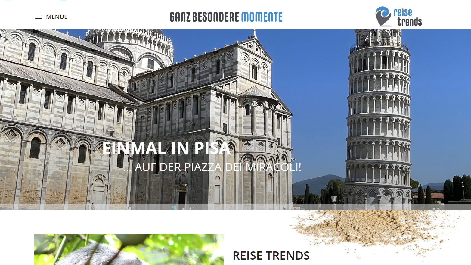 reise trends - ganz besondere Momente - Online-Magazin